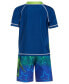 Фото #2 товара Toddler Boys Rash Guard & Swim Trunks, 2 Piece Set