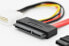 Фото #3 товара Ednet SATA 0.5m кабель SATA 0,5 m SATA 22-pin SATA 7-pin + Molex (4-pin) Красный 84142