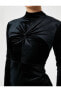 Фото #5 товара Вечернее платье Koton Kadife с деталями складок и сшитым воротником