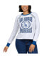 Women's White Los Angeles Dodgers Raglan Long Sleeve T-Shirt