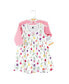 Baby Girls Cotton Dress and Cardigan Set, Spring Tulips