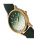 ფოტო #2 პროდუქტის Women San Diego Leather Watch - Green, 36mm