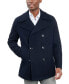 Фото #3 товара Men's Double-Breasted Wool Blend Peacoat