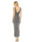 Фото #2 товара Women's Fully Beaded Sleeveless Column Dress