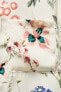 Satin floral print shirt