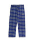 ფოტო #3 პროდუქტის Men's Powder Blue, Gray Los Angeles Chargers Big and Tall Flannel Sleep Set