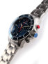 Фото #3 товара Мужские наручные часы с серебряным браслетом Wenger Men's Quartz Watch with Stainless Steel Strap, Silver, 22 (Model: 01.0643.111)