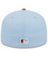 Фото #4 товара Men's Light Blue/Brown New York Yankees Spring Color Basic Two-Tone 59fifty Fitted Hat