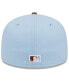 Men's Light Blue/Brown New York Yankees Spring Color Basic Two-Tone 59fifty Fitted Hat