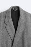 Фото #10 товара Двубортное пальто в елочку ZARA