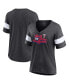 ფოტო #1 პროდუქტის Women's Heather Charcoal Texas Rangers 2023 World Series Champions Appeal Play Tri-Blend V-Neck T-shirt