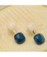ფოტო #3 პროდუქტის Women's Blue Stone Drop Earrings