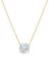 Фото #1 товара Eliot Danori 18k Gold-Plated Crystal Pendant Necklace, Created for Macy's