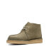 Фото #4 товара Clarks Desert Trek Hi 26173615 Mens Green Suede Lace Up Chukkas Boots