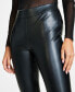 Фото #4 товара Women's Soft Faux-Leather Leggings, Created for Macy's