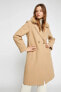 Пальто Koton Beige Woolly Cozy Coat