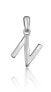 Фото #1 товара Minimalist silver letter "N" pendant SVLP0948XH2000N