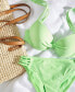 Фото #7 товара Juniors' Strappy Underwire Push-Up Bikini Top, Created for Macy's