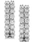 ფოტო #2 პროდუქტის Diamond Double Row Hoop Earrings (2 ct. t.w.) in 14k White Gold