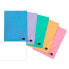 LIDERPAPEL Folder with rubber folio 3 flaps cg40 assorted laminated cardboard