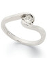 ფოტო #1 პროდუქტის Diamond Engagement Ring (1/5 ct. t.w.) in 14k White Gold