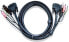 Фото #1 товара Кабель KVM USB ATEN DVI-D Dual Link 5м - черный