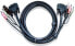 Фото #1 товара ATEN DVI-D Dual Link USB KVM Cable 5m - 5 m - DVI-D - Black - 2x RCA - USB A - DVI-D - 2x RCA - USB B - DVI-D - Male