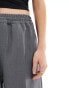 Weekday Unisex trousers in dark grey melange exclusive to ASOS