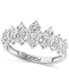 ფოტო #1 პროდუქტის EFFY® Diamond Princess & Marquise Cluster Ring (7/8 ct. t.w.) in 14k White Gold