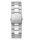 Men's Multi-Function Silver-Tone Stainless Steel Watch 44mm