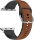 Beline Beline pasek Apple Watch Silico Leather 42/44/45/49mm brązowo-czarny /brown-black box