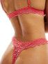 Фото #5 товара ASOS DESIGN Pia 2 pack printed lace thong in heart & pink