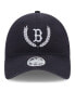 Фото #3 товара Women's Navy Boston Red Sox Leaves 9TWENTY Adjustable Hat