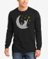 Cat Moon - Men's Word Art Long Sleeve T-Shirt M - фото #1