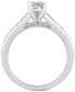 ფოტო #4 პროდუქტის GIA Certified Diamond Oval Engagement Ring (1-1/2 ct. t.w.) in 14k White Gold