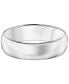 ფოტო #3 პროდუქტის Men's Polished Comfort Fit Wedding Band in Platinum