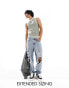 Фото #1 товара ASOS DESIGN baggy jeans with heavy rips in light wash blue