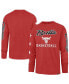 ფოტო #1 პროდუქტის Men's Red Chicago Bulls 2023/24 City Edition Triplet Franklin Long Sleeve T-shirt