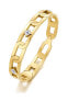 Elegant gold-plated bracelet with crystals With You BWY20