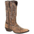 Фото #2 товара Durango Dream Catcher Distressed Square Toe Cowboy Womens Brown Casual Boots DR