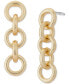 ფოტო #1 პროდუქტის Gold-Tone Chain Link Linear Drop Earrings