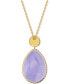 Swarovski gold-Tone Orbita Reversible Crystal Long Pendant Necklace, 21-3/5" + 2" extender