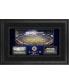 Фото #1 товара New York Giants Framed 10" x 18" Stadium Panoramic Collage with Game-Used Football - Limited Edition of 500