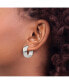 ფოტო #2 პროდუქტის Stainless Steel Polished Hinged Hoop Earrings