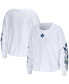 ფოტო #1 პროდუქტის Women's White Toronto Maple Leafs Celebration Cropped Long Sleeve T-shirt