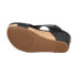 Corkys Tiffanee Studded Wedge Womens Black Casual Sandals 41-0266-BKSM