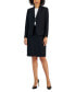 Women's Notch-Collar Three-Button Skirt Suit