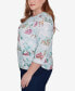 ფოტო #5 პროდუქტის Plus Size Classic Triple Notch Neck Deer Village Top