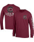 Фото #2 товара Men's Garnet South Carolina Gamecocks Team Stack 3-Hit Long Sleeve T-shirt