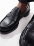 Stradivarius loafer in black